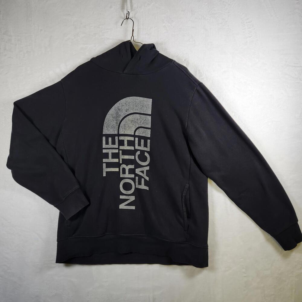 The North Face Mens Black Hooded Logo Sweatshirt Size Large - Picture 1 of 10